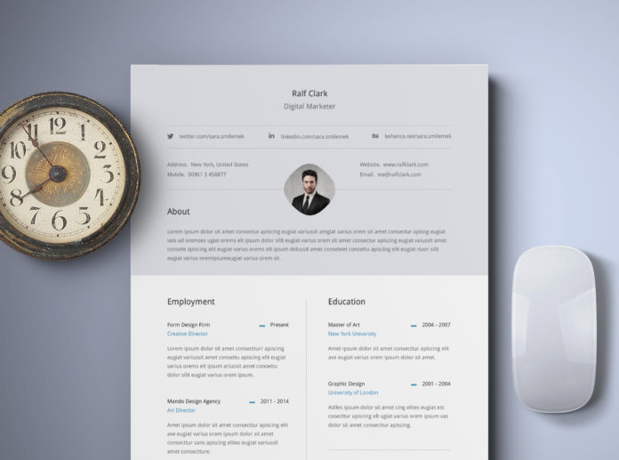 Classy Resume template