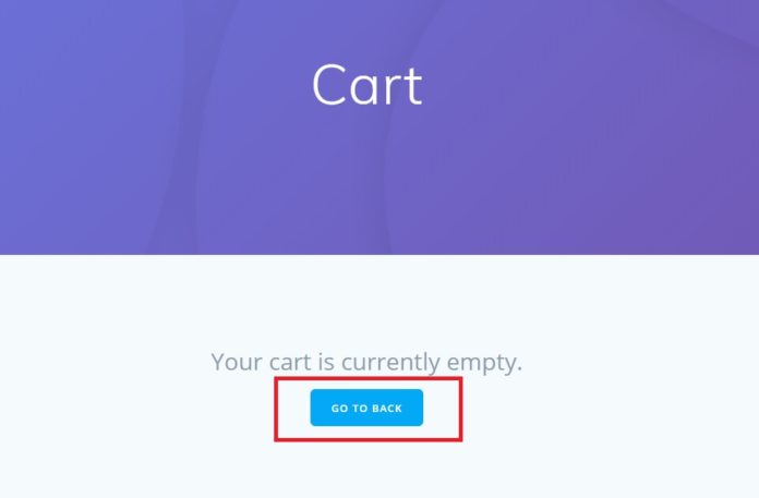 woocommerce cart is empty