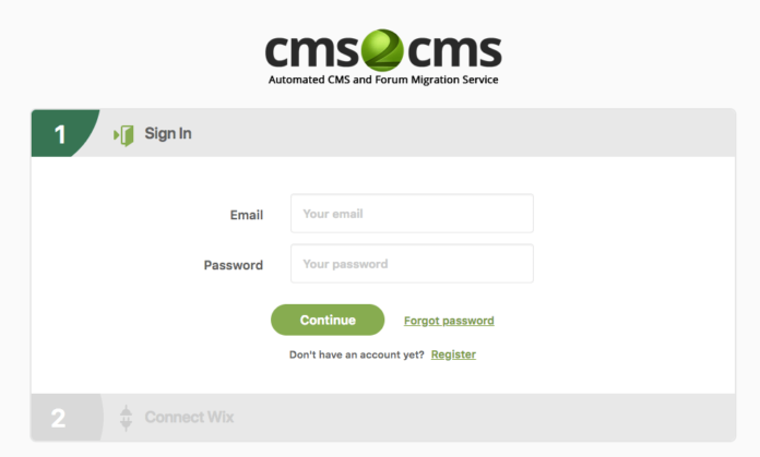 transfer from wix to wordpress using cms2cms plugin