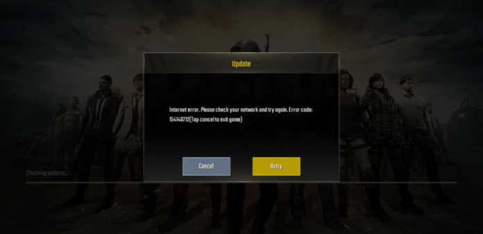 pubg game error 15414