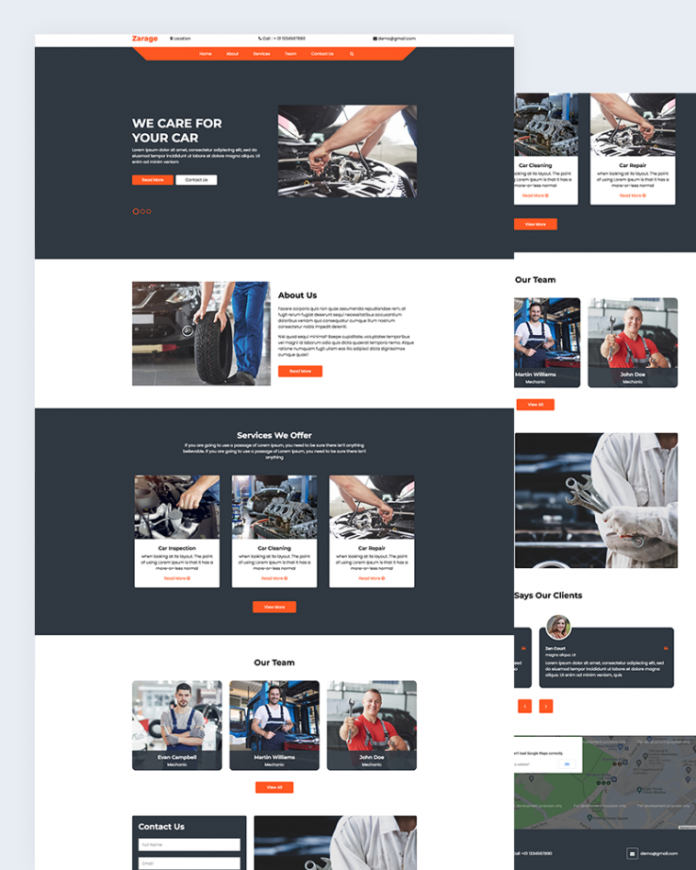 Zarage Mechanical HTML Template